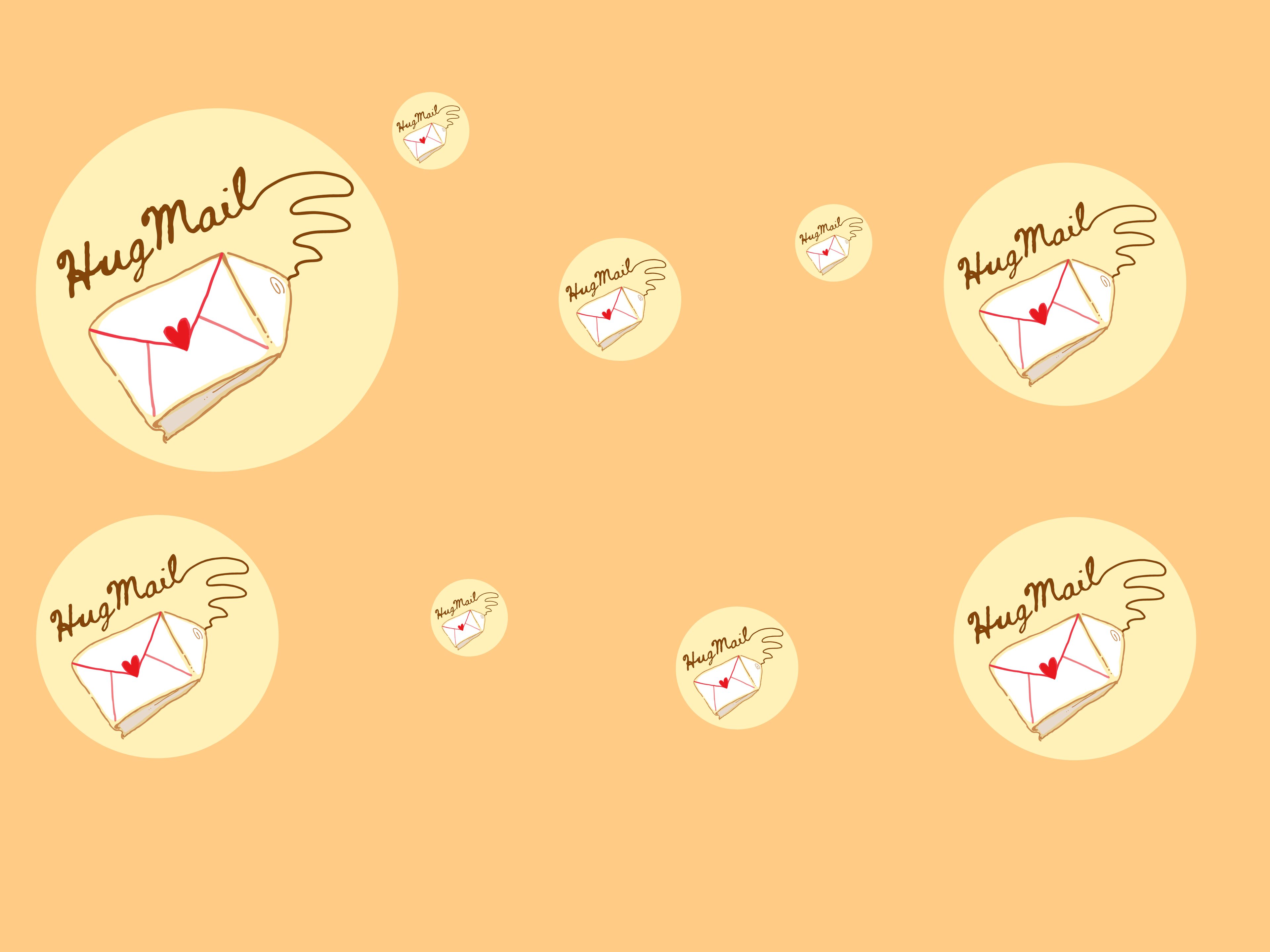 Handwritten letter with affirmation cards and stickers